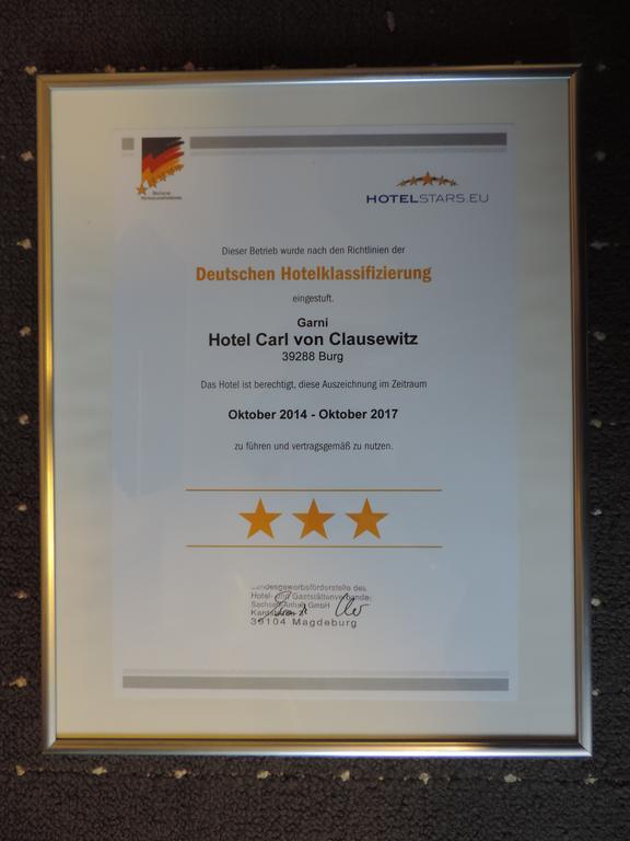 Hotel Carl Von Clausewitz Burg bei Magdeburg Exterior photo